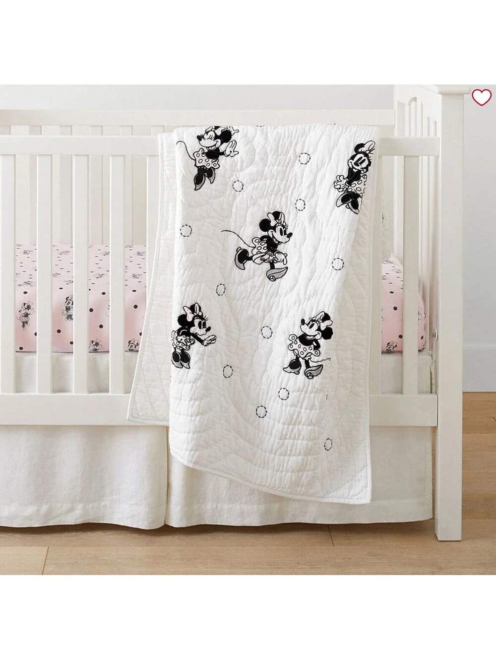 Pottery Barn Kids Disney Mickey Mouse Baby Quilt Multi Toddler 46